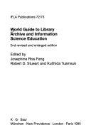 Copertina  World guide to library, archive, and information science education